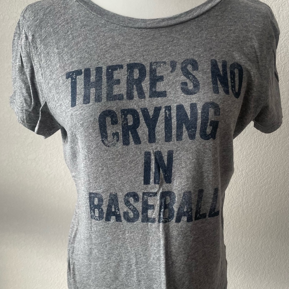 Baseball Gray Graphic Tee - Short Sleeve